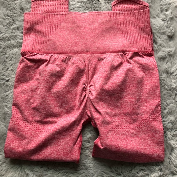 SOLD- Vital Rise Pink Marl Womens Seamless Legging - Picture 4 of 7